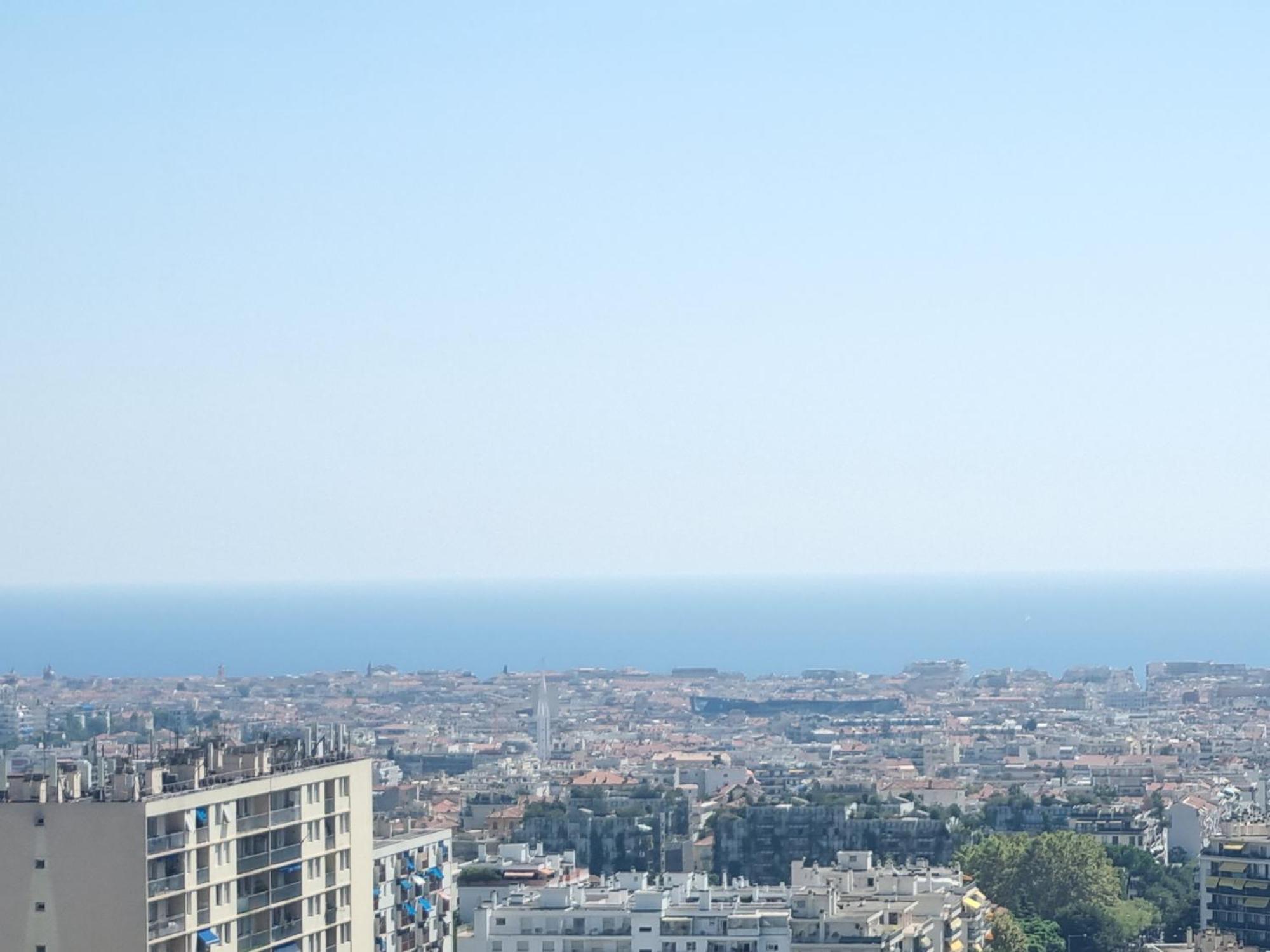 Chambre Privative Renove 2024, Climatisation, Tramway Sur Place , 12 Min Centre, 16 Min Plage, Apercu Lateral Mer, 2 Wc Avec 2 Salle De Bain, Private Room Renovated 2024, Air-Conditioned , Tram On Spot, 2 Toilets And 2 Bathrooms 尼斯 外观 照片